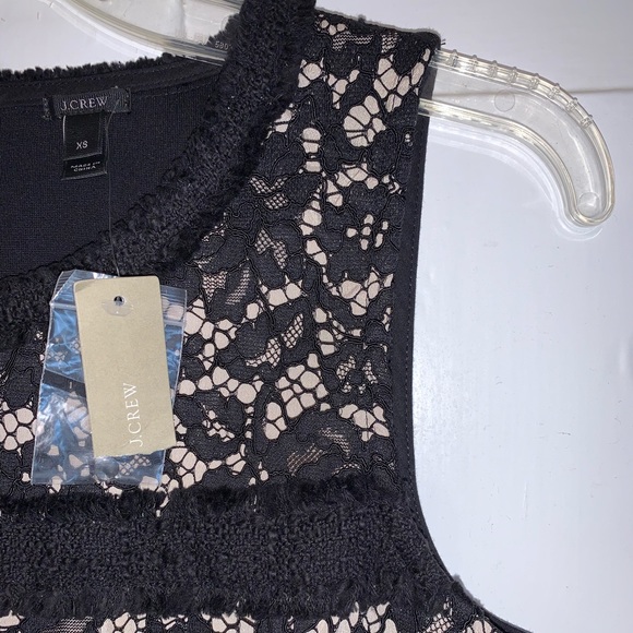 J. Crew Fringey Top In Tweed And Lace- NWT - Picture 6 of 16